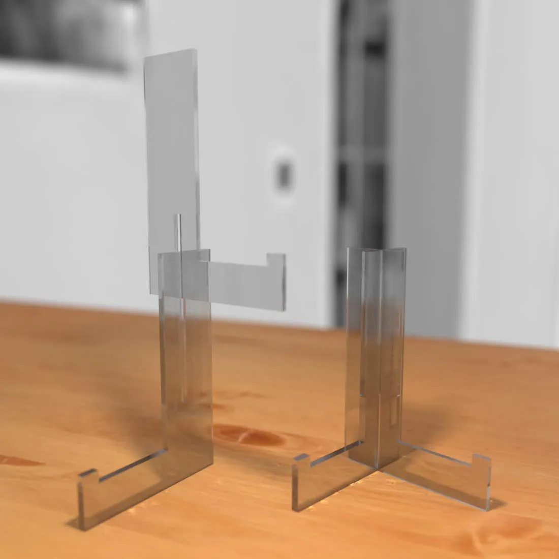 100yellow® Acrylic Photo Frame Stand |10 x 3 x 14 cm |Transparent