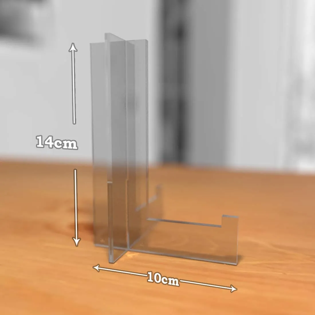 100yellow® Acrylic Photo Frame Stand |10 x 3 x 14 cm |Transparent