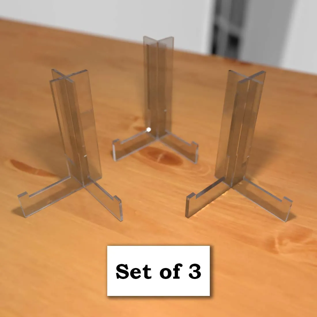 100yellow® Acrylic Photo Frame Stand |10 x 3 x 14 cm |Transparent