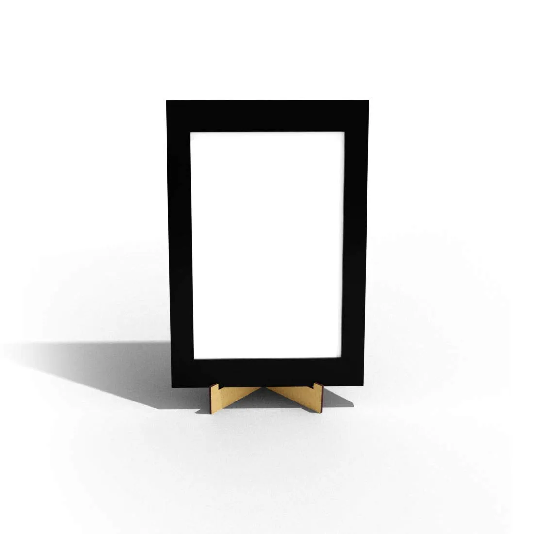 100yellow® Wooden Photo Frame Stand (14 x 10 x 3 cm, Brown)