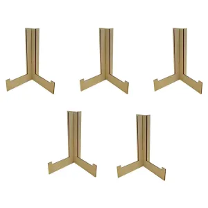 100yellow® Wooden Photo Frame Stand (14 x 10 x 3 cm, Brown)