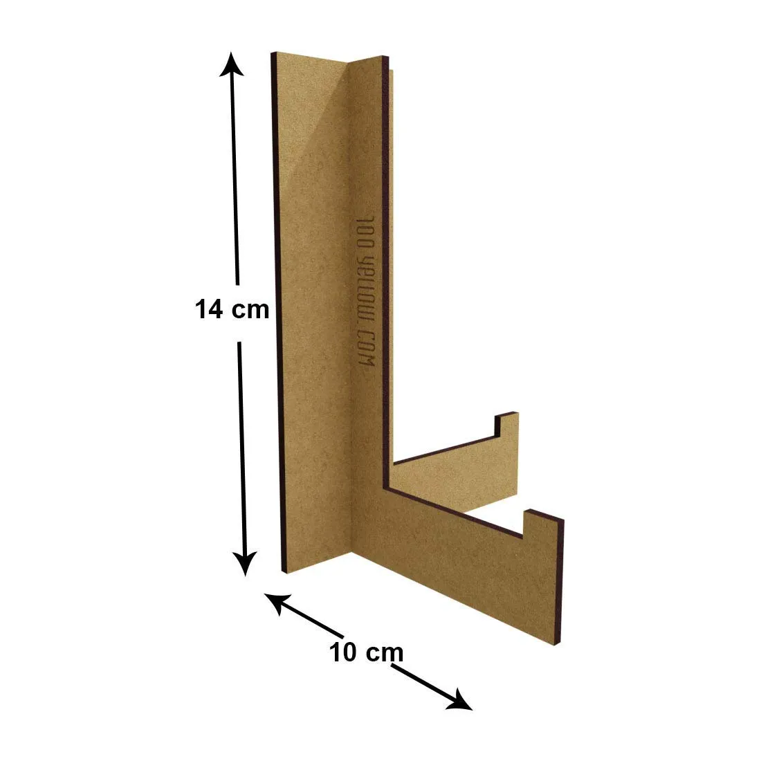 100yellow® Wooden Photo Frame Stand (14 x 10 x 3 cm, Brown)