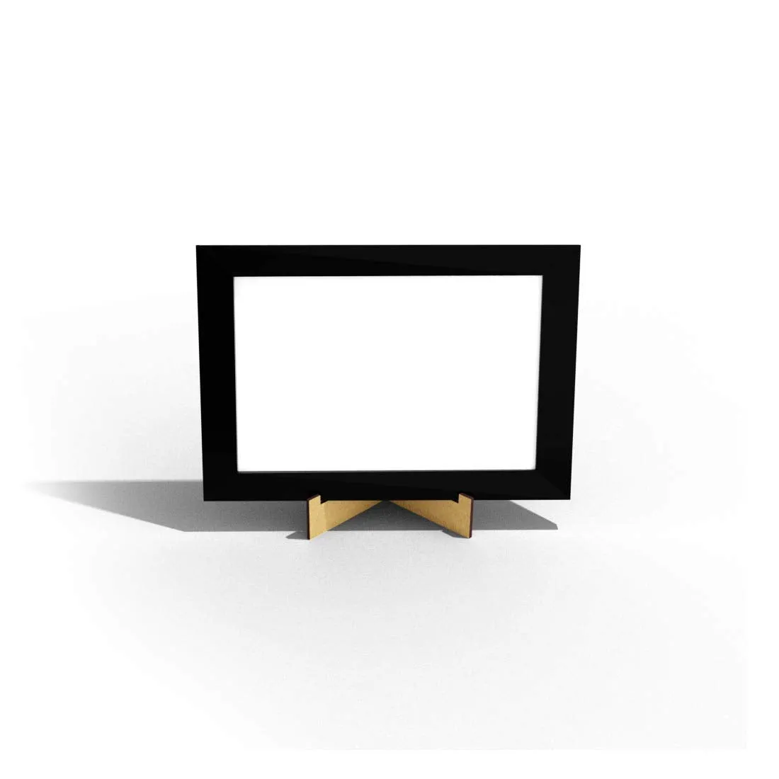 100yellow® Wooden Photo Frame Stand (14 x 10 x 3 cm, Brown)