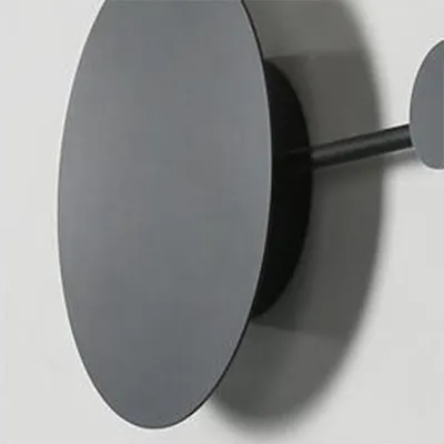 27.5"/39" Black/White Round LED Wall Lamp - Simplicity Acrylic Sconce Light Fixture in Warm/White Light