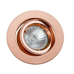 3.75 Inch 12V Round Ceiling Light with Metal, Antique Copper By Casagear Home