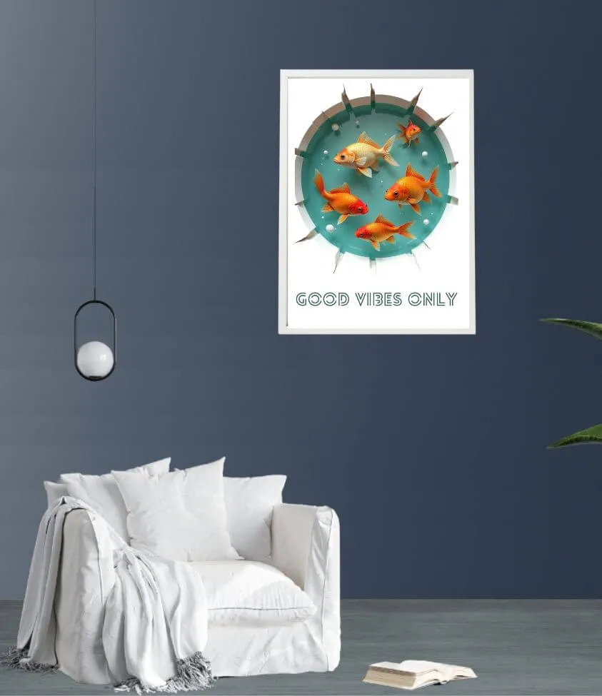 3D | fish | art frame