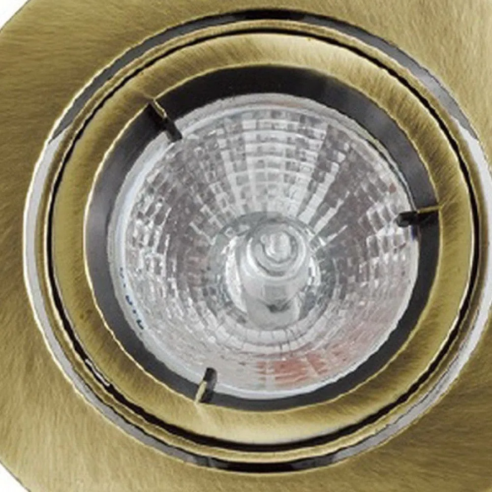 4 Inch 12V Round Ceiling Light with Metal, Antique Bronze By Casagear Home