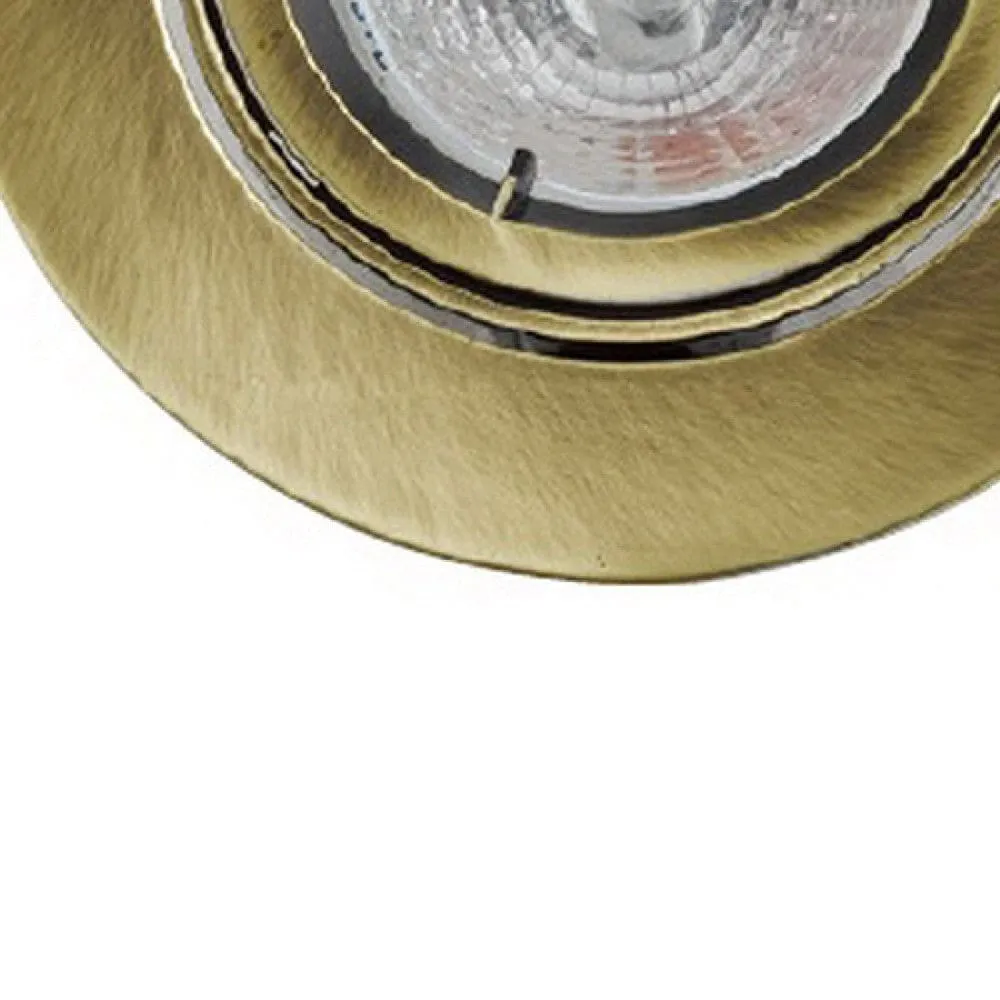 4 Inch 12V Round Ceiling Light with Metal, Antique Bronze By Casagear Home