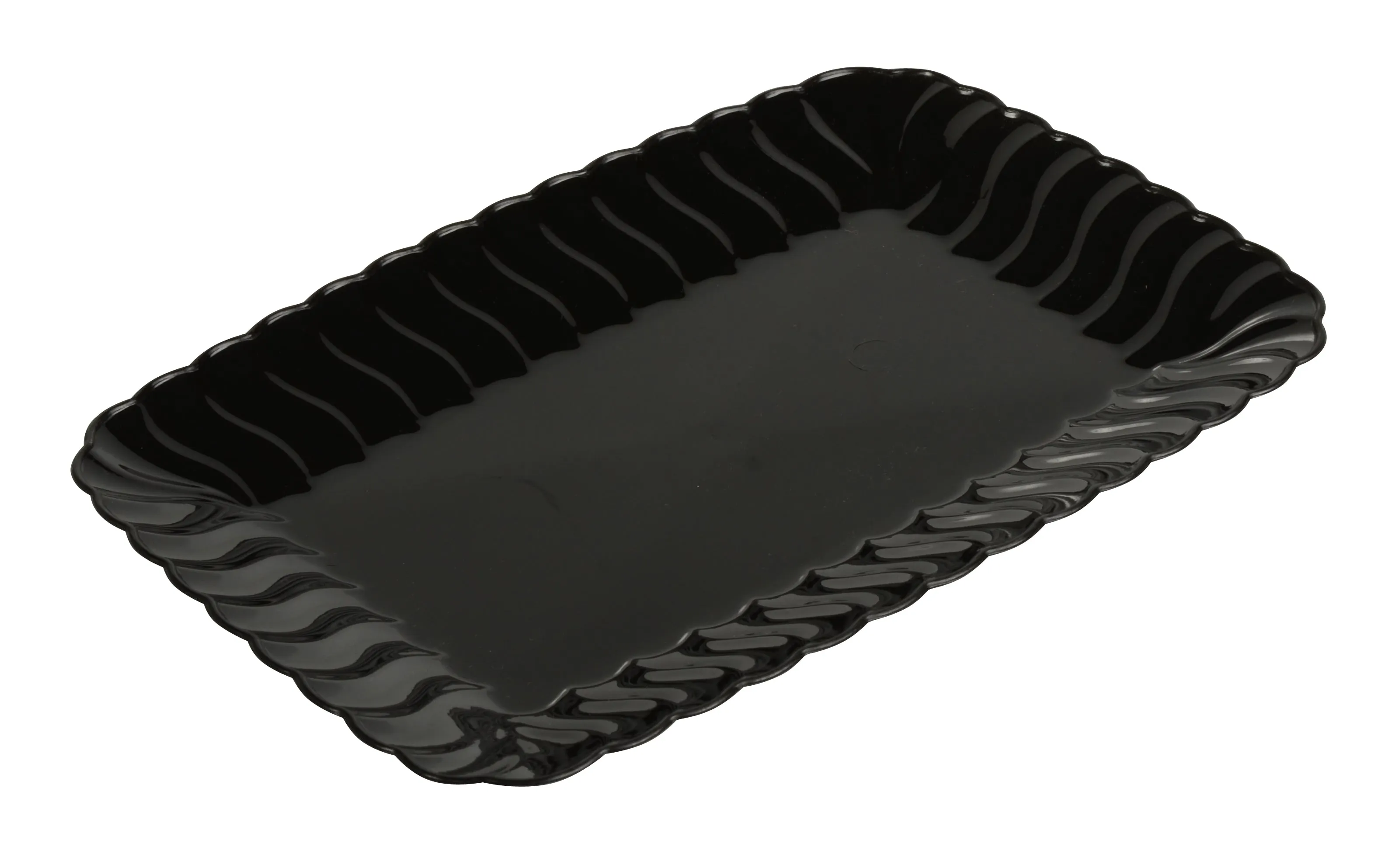 5"x7" SNACK TRAY - 252/CS (Black, White, Clear, & Bone)
