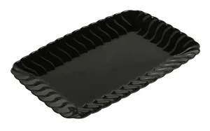 5"x7" SNACK TRAY - 252/CS (Black, White, Clear, & Bone)