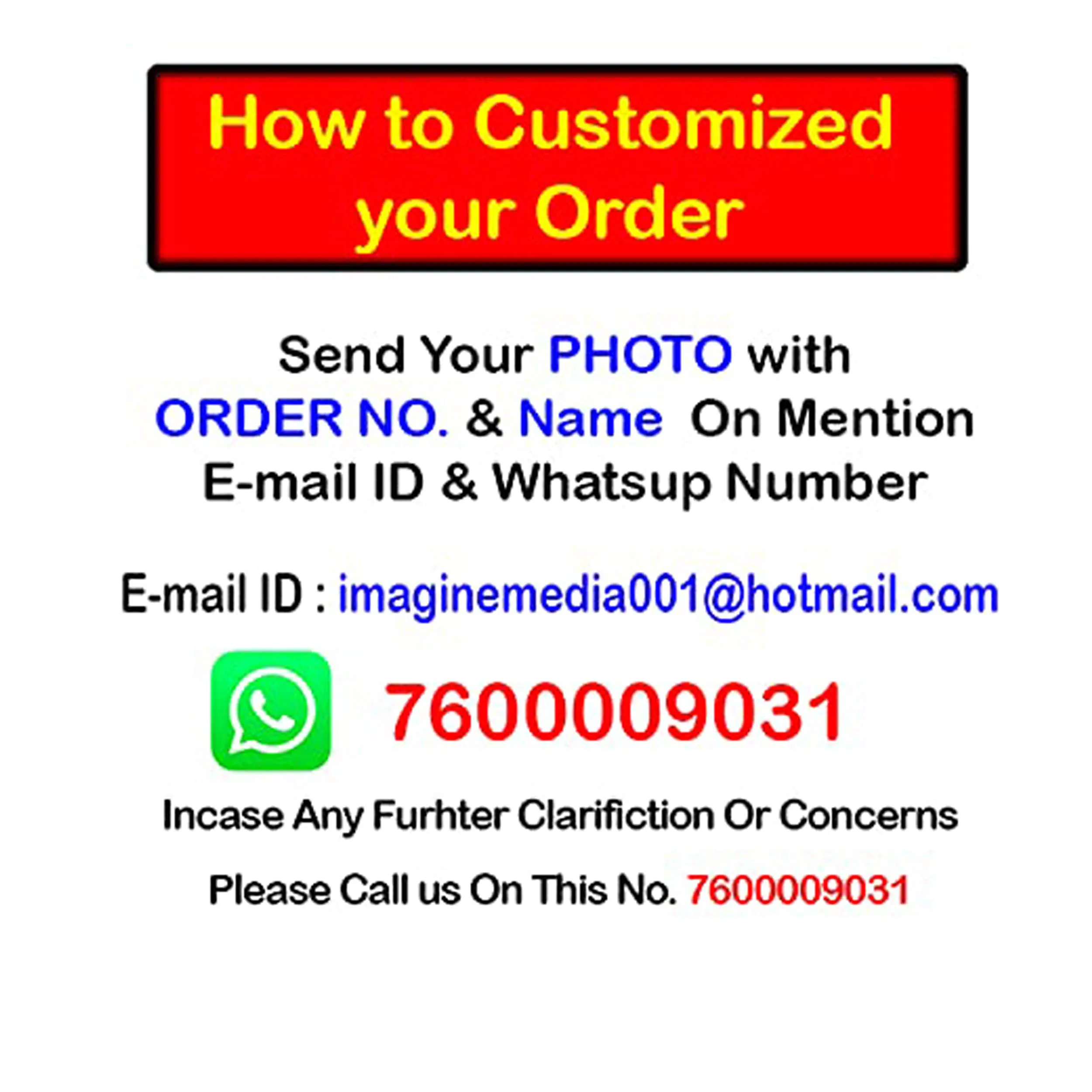 Aastha Imagine Media Personalized Stone Photo Frame, Customize with Your Photos & Messages Wall & Tabletop Frames (5 x 7)