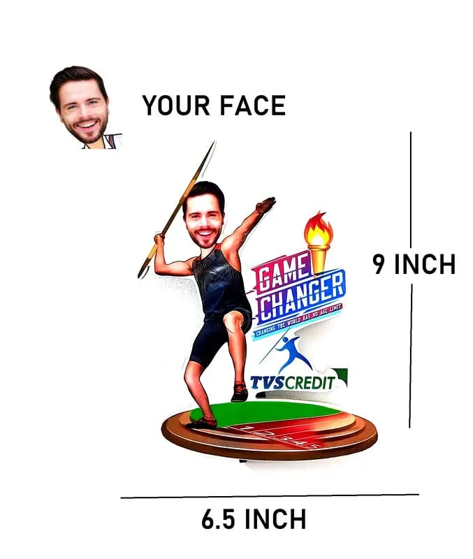 Adesh Anusaar™ Caricature Personalised Gifts for Couple Marriage Wedding Wodden (9 x 6.5) AD076