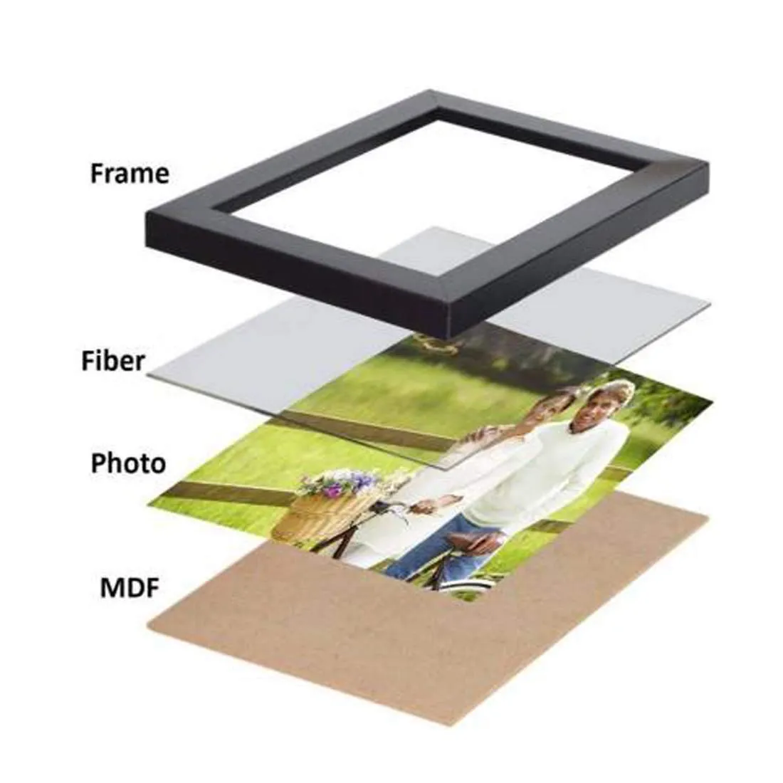 AG CRAFTS A4 Size Photo Frame For Wall Black Picture Frame For Home and Office Decoration (Black-A4-8 Frame)
