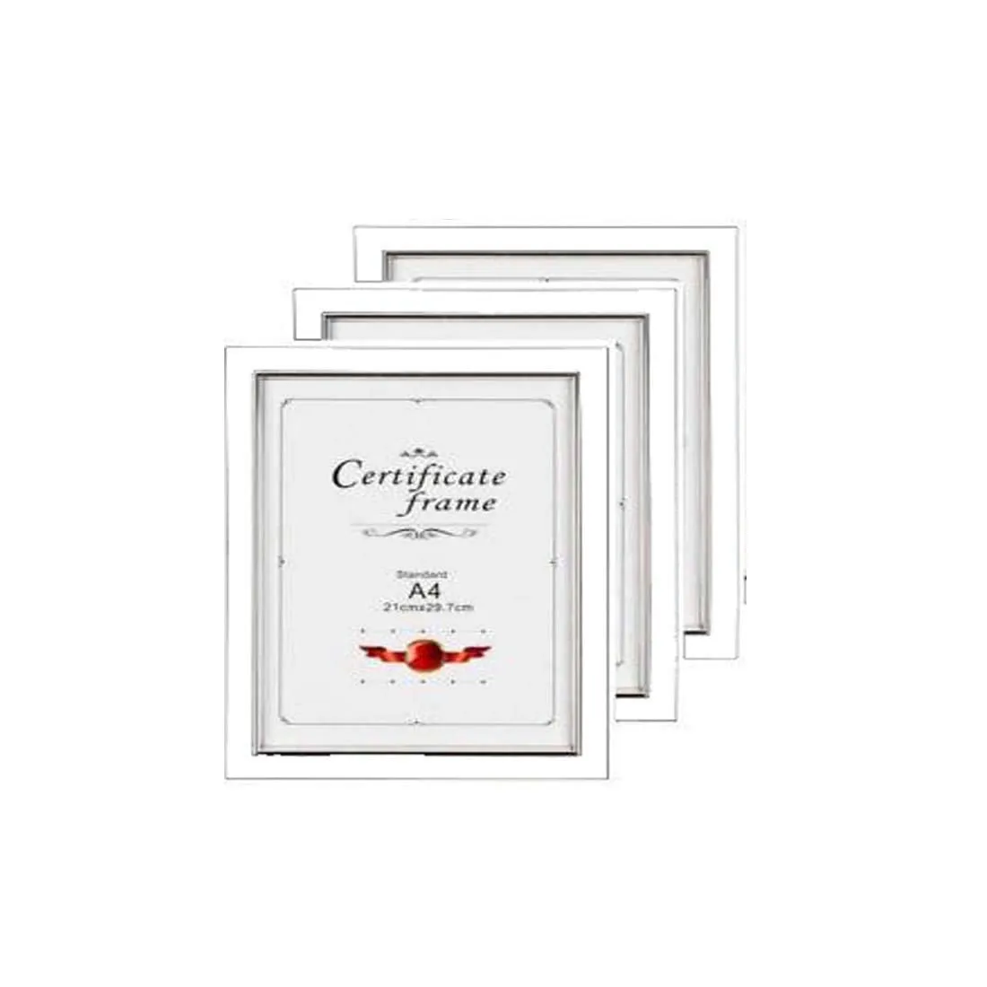AG Crafts™ Wood A4 Picture Photo Frame (Pack Of 3) (White)
