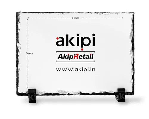 Akipi Customized 5x7 Tabletop Photo Frame With Your Picture - Personalized Gift for Any Occasion - Anniversary, Birthday, Wedding, ARS019 (Pack of 1)