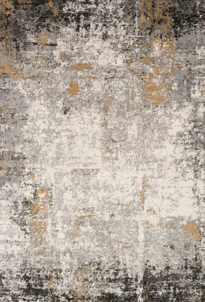 Alchemy Rug in Granite & Gold