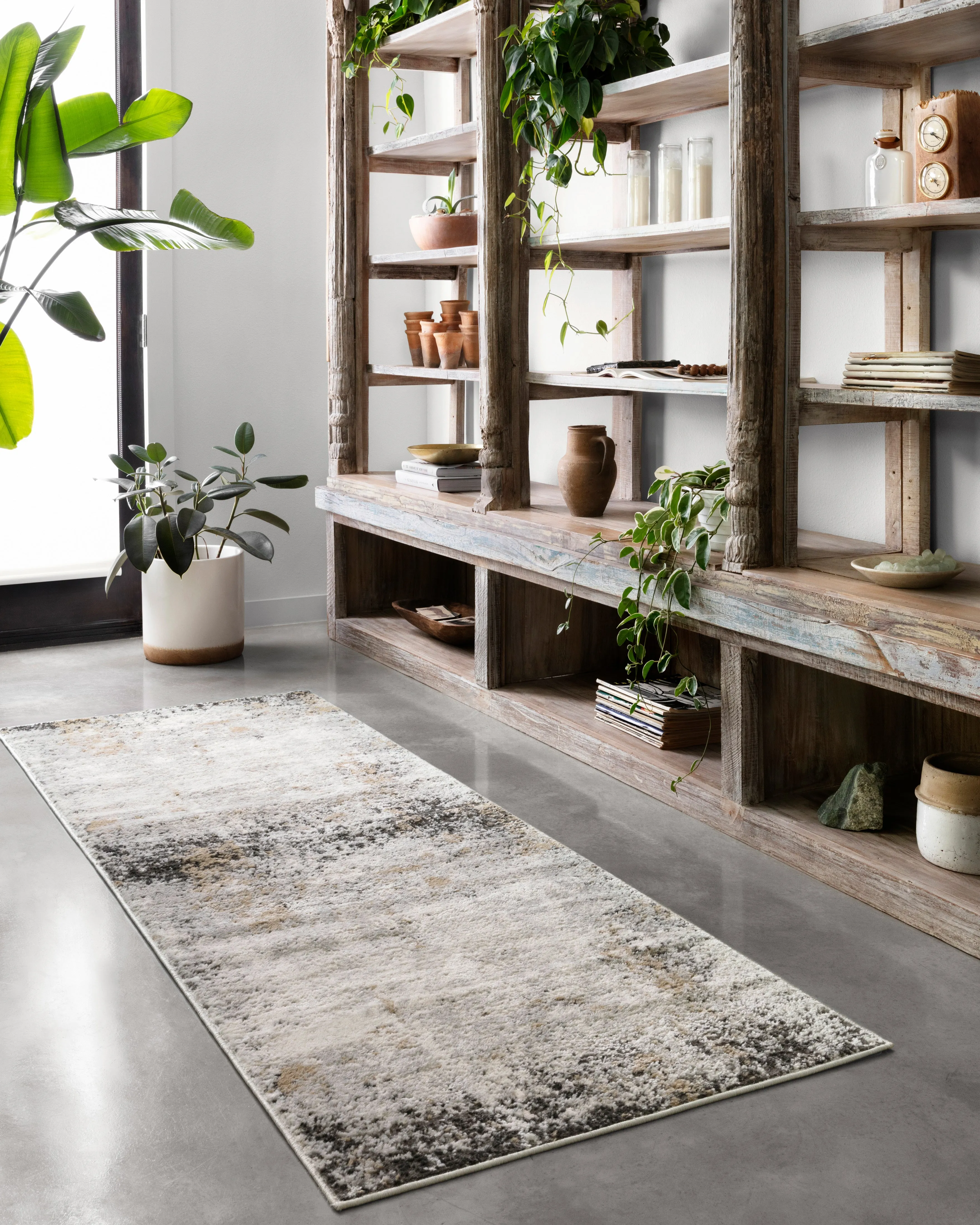 Alchemy Rug in Granite & Gold