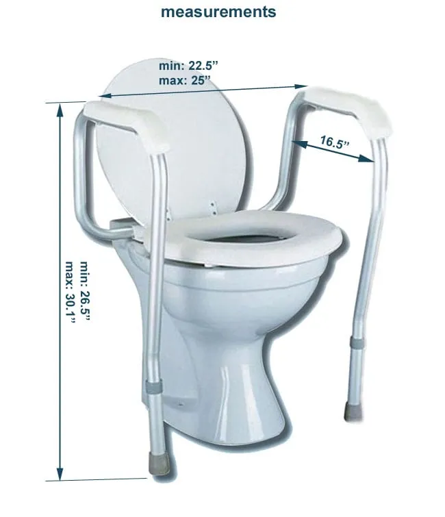 Aluminum Toilet Safety Frame