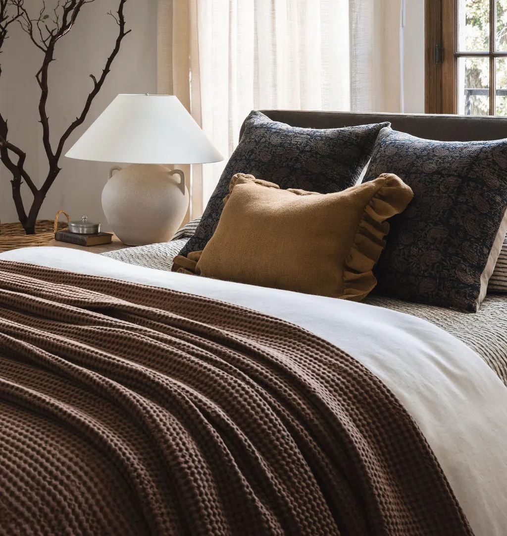 Anika Ruffle Lumbar Pillow 14" x 20"