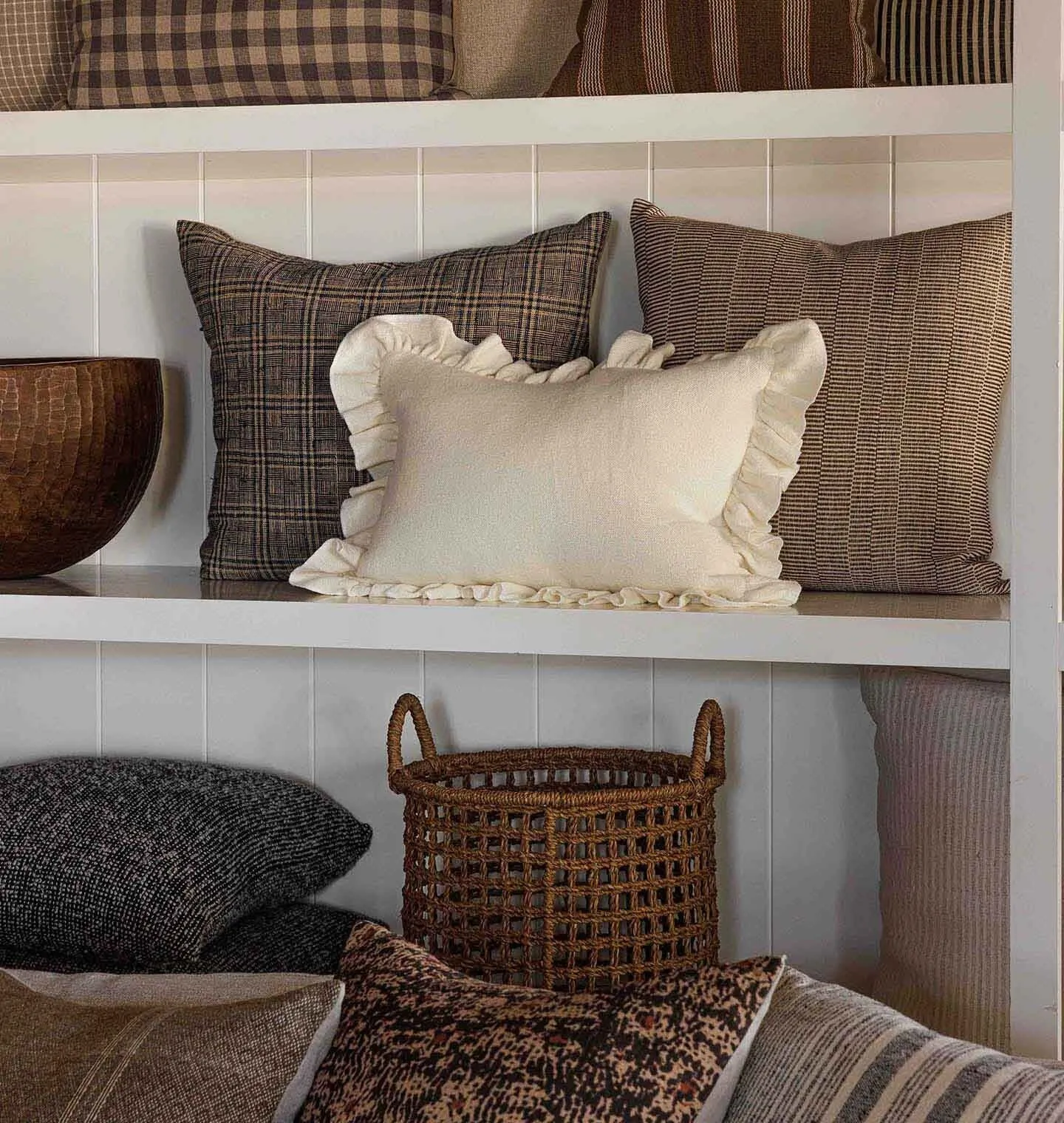 Anika Ruffle Lumbar Pillow 14" x 20"