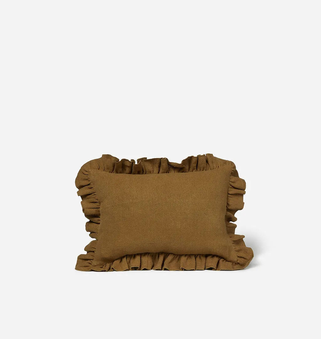 Anika Ruffle Lumbar Pillow 14" x 20"