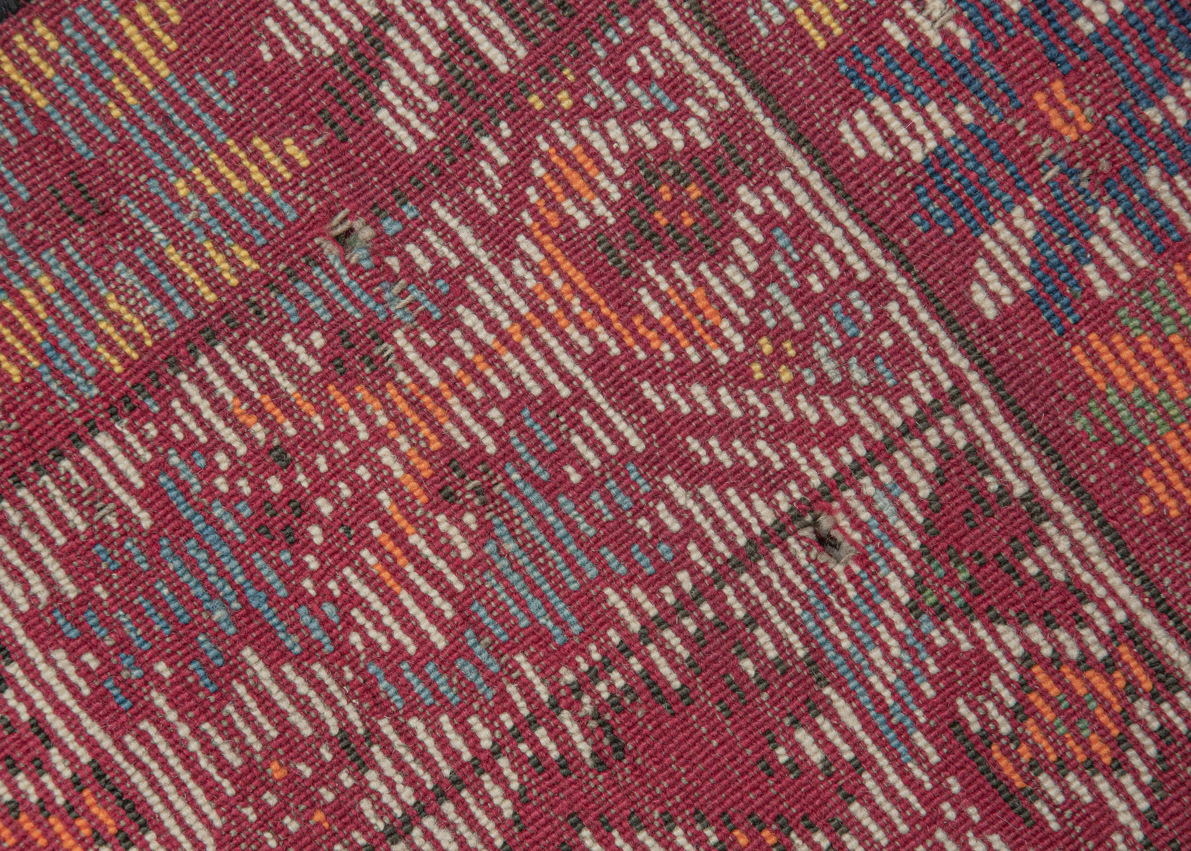 Antique Moroccan Rabat Rug - 5'8 x 11'10