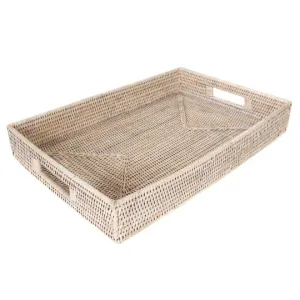 Artifacts Rattan Rectangular Tray