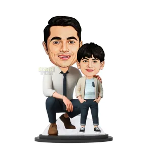 Avatar Studio Personalized Gift for Father, Son, Friends Character Caricature Photo Frame Unique Design Customized Gift for Friends & Family (Father & Son - 1)