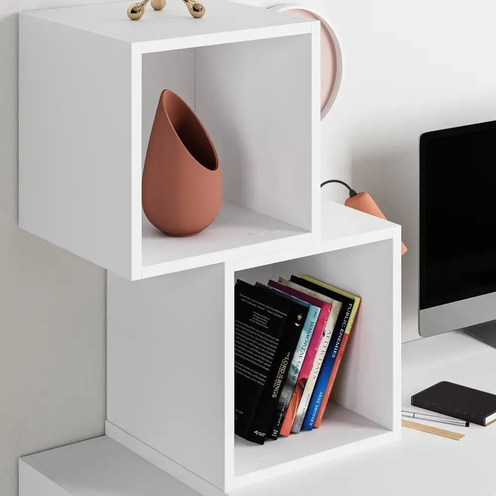 Balance Modern Desk With Shelves 153.5cm