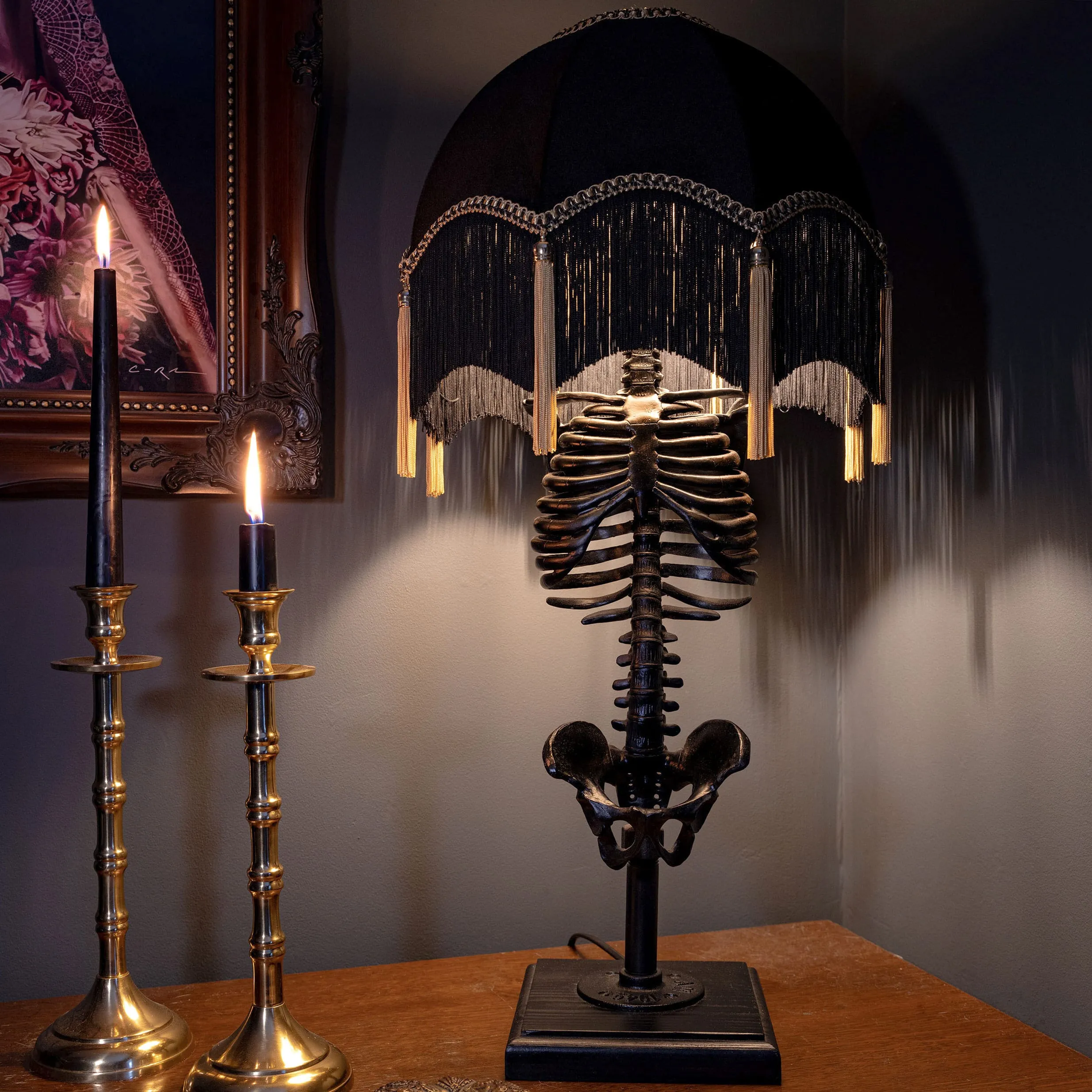 Baroque Skeleton Lamp - Priscilla Edition by The Blackened Teeth