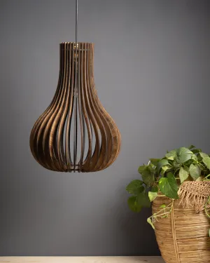 Barua  Ceiling Pine Wood Lamp