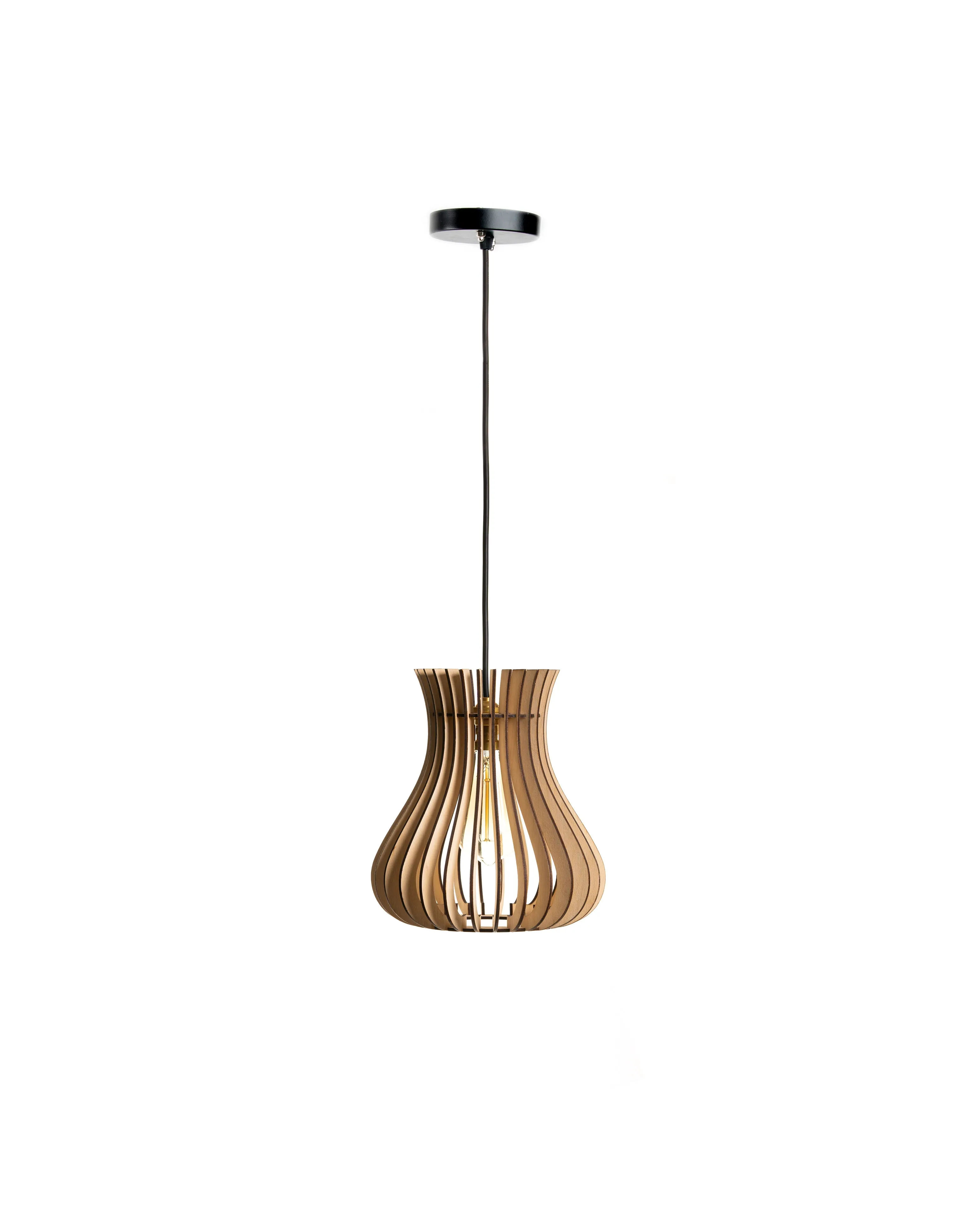 Belle Birch Wood Ceiling Lamp