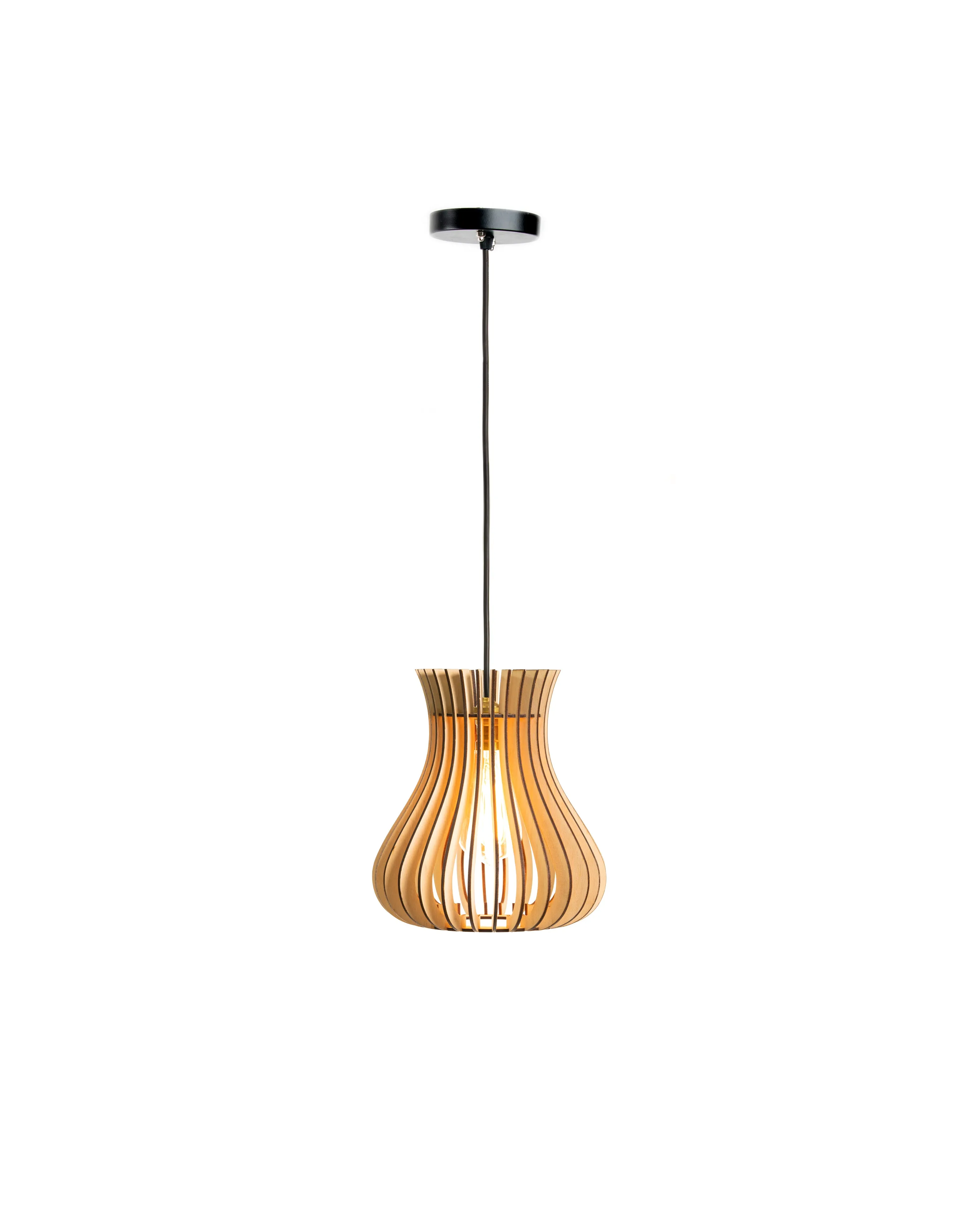 Belle Birch Wood Ceiling Lamp