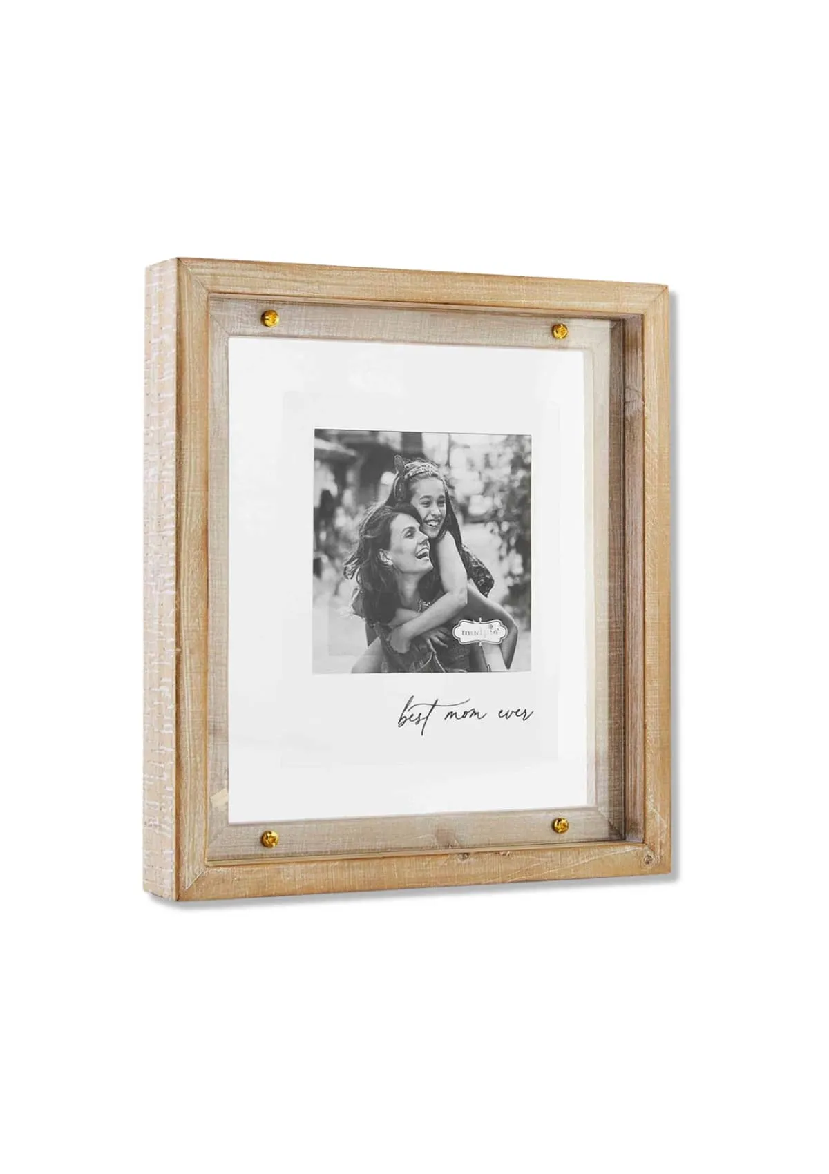 Best Mom Ever Wood and Brass Frame