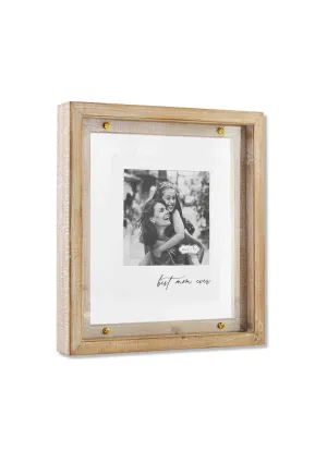 Best Mom Ever Wood and Brass Frame