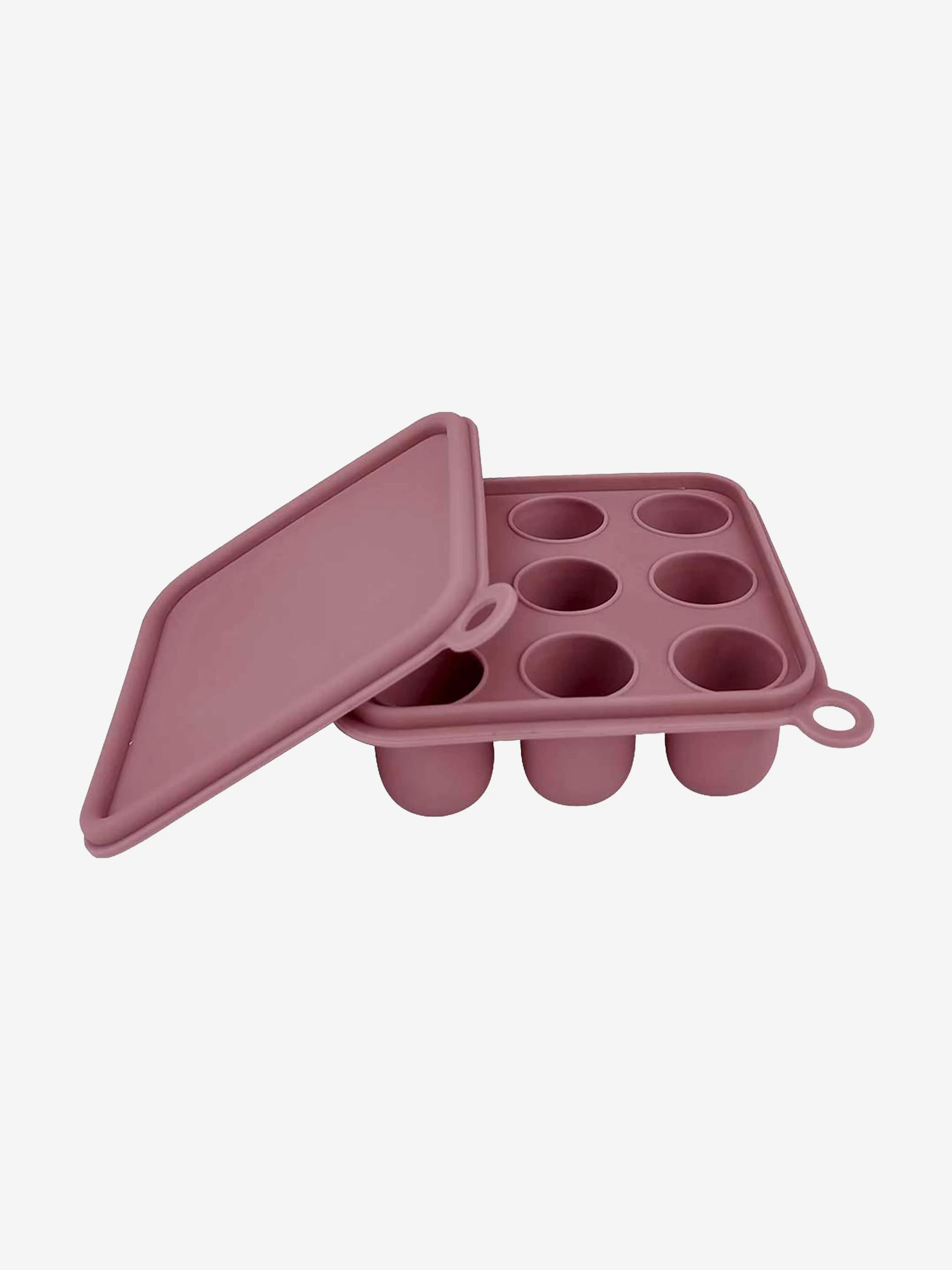 Bloom Bambini Silicone Baby Freezer Cube Trays with Cover in Pink