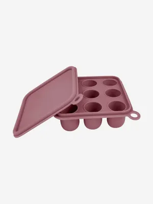 Bloom Bambini Silicone Baby Freezer Cube Trays with Cover in Pink
