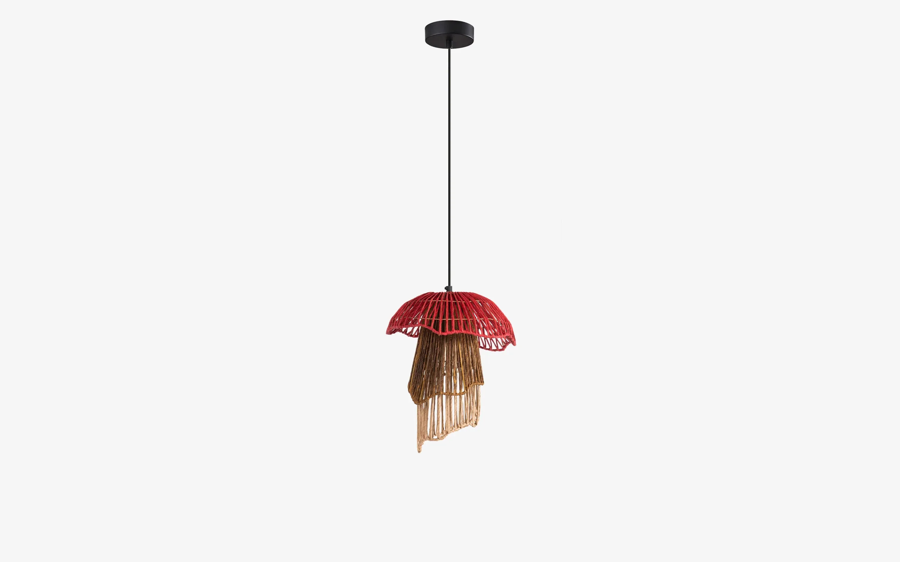 Bloom Tall Hanging Lamp Coral