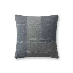 Blue Stitched Pillow 18"