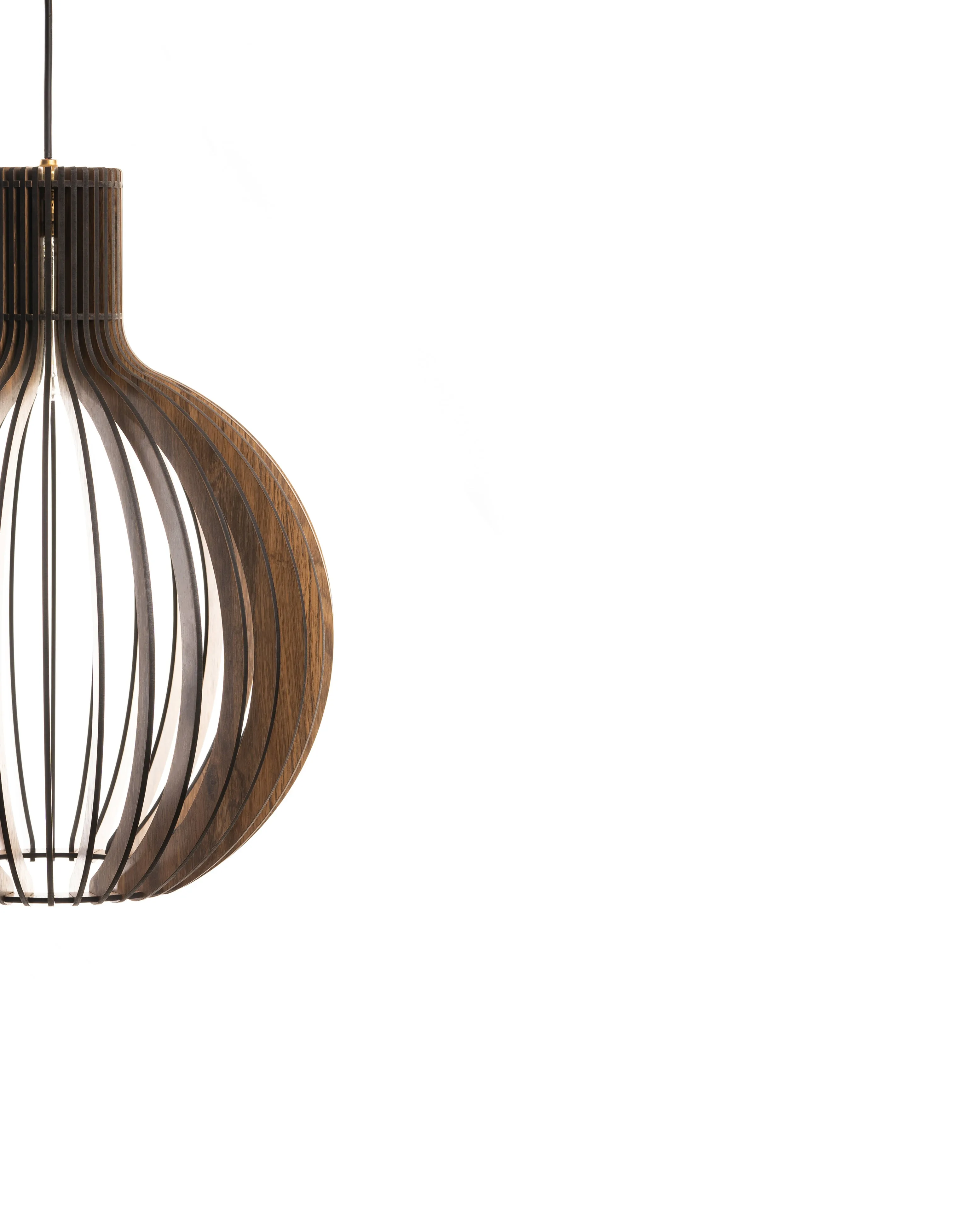 Bongo  Ceiling Pine Wood Lamp