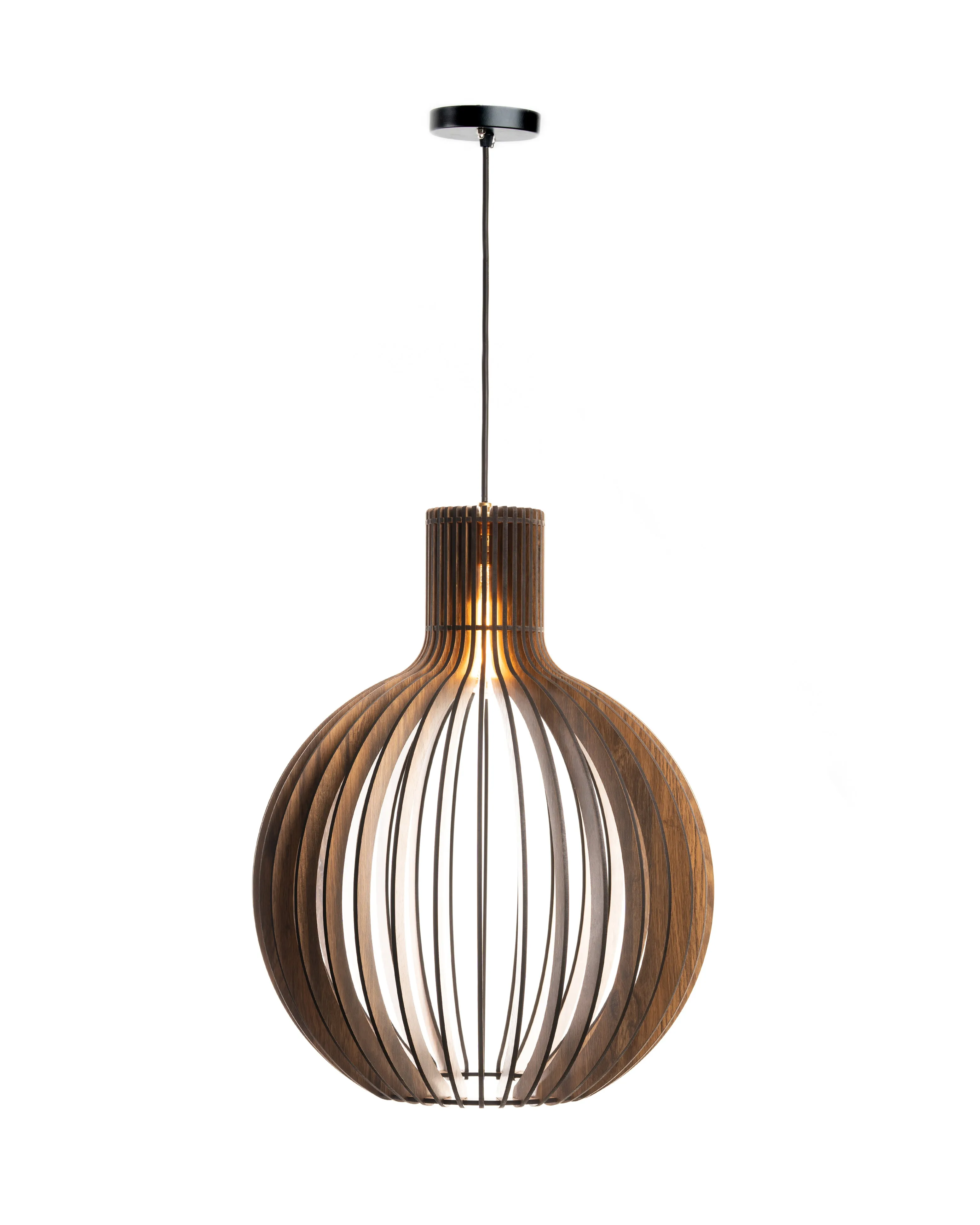Bongo  Ceiling Pine Wood Lamp