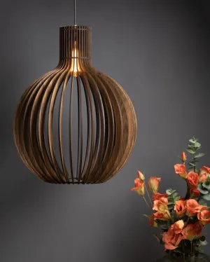 Bongo  Ceiling Pine Wood Lamp