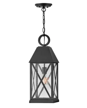 Briar One Light Hanging Lantern in Museum Black
