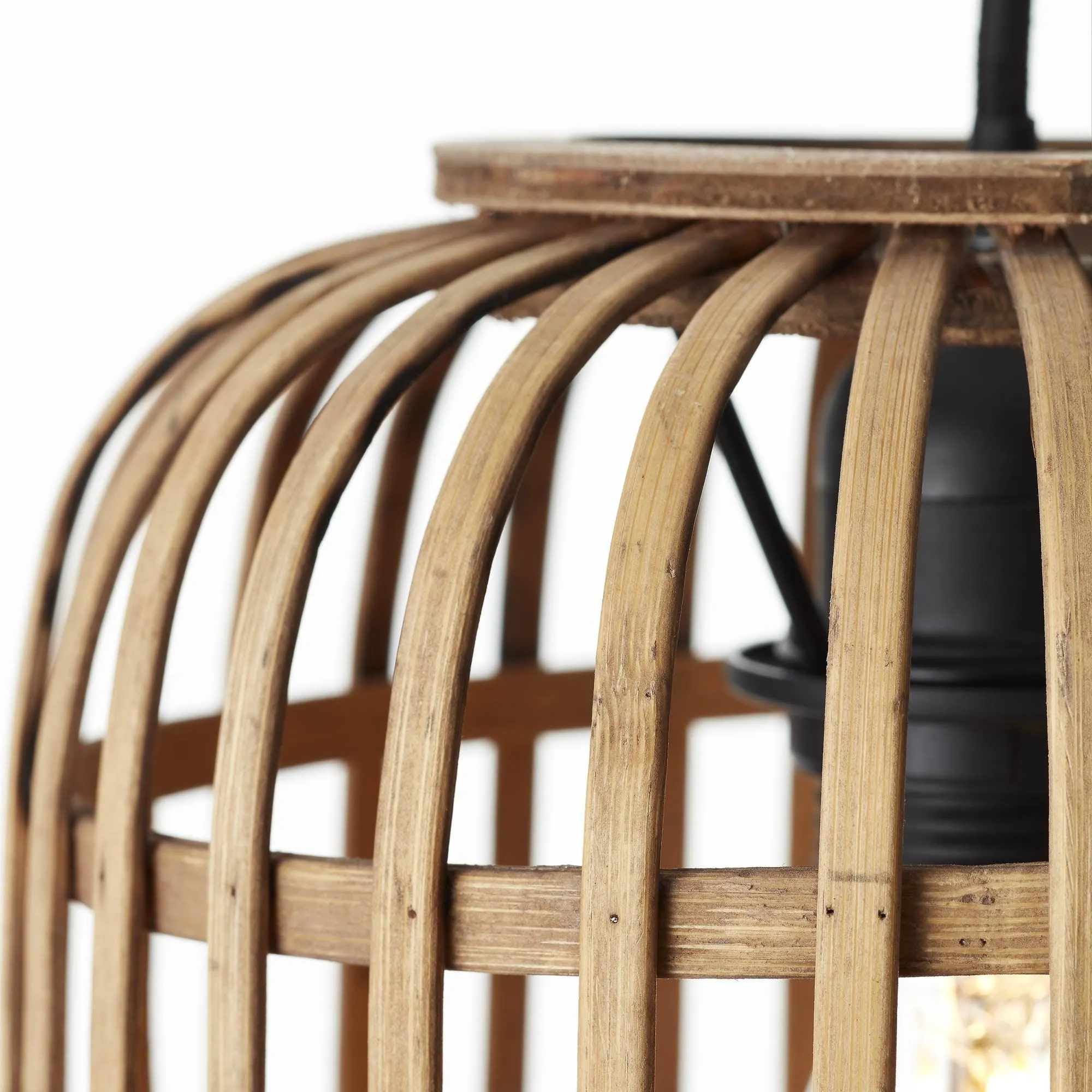 Brilliant 1 Light 60W Woodrow Pendant Light - Brown | 93777/20