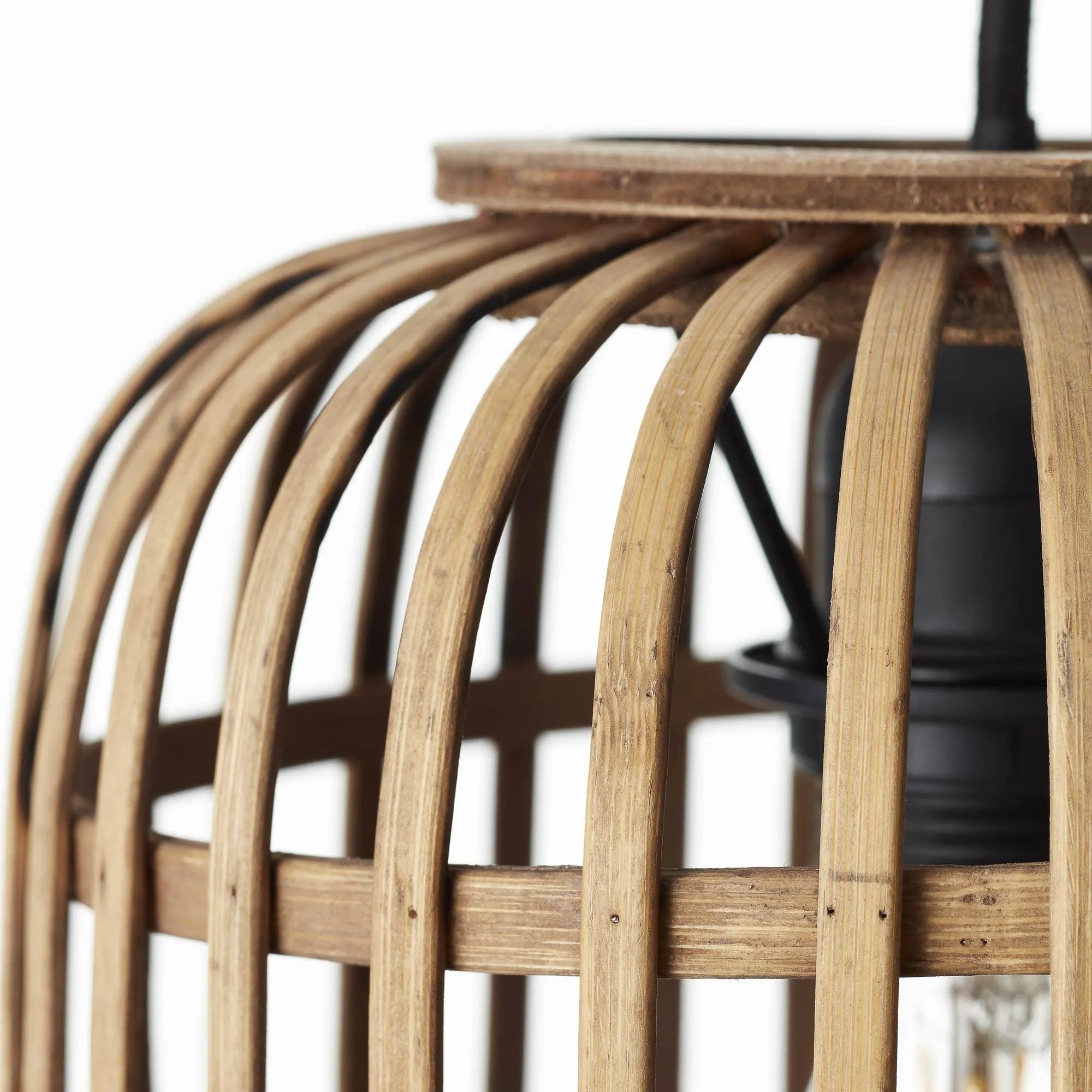 Brilliant 1 Light 60W Woodrow Pendant Light - Brown | 93777/20