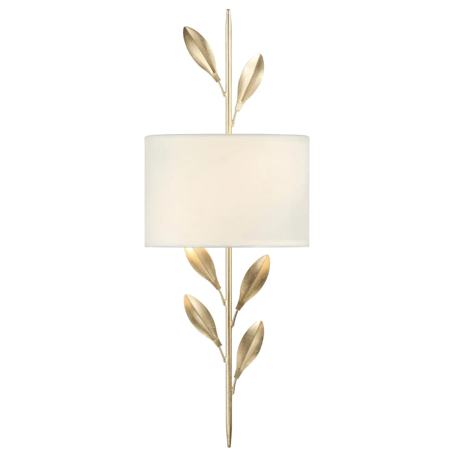 Broche 2-Light Wall Mount in Antique Gold