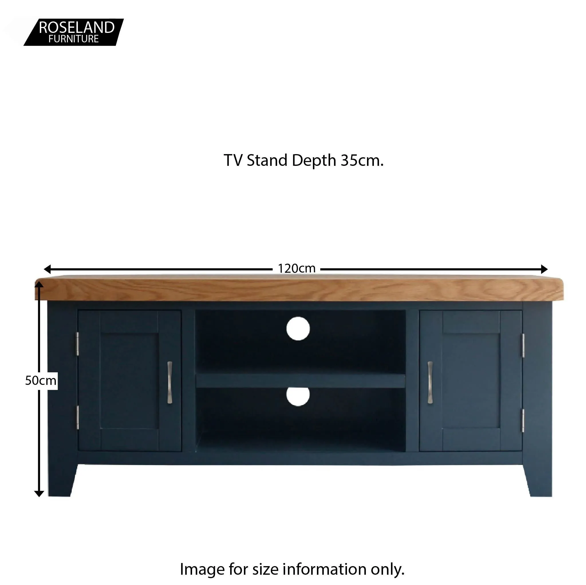 Chatsworth Blue 120cm Large TV Stand