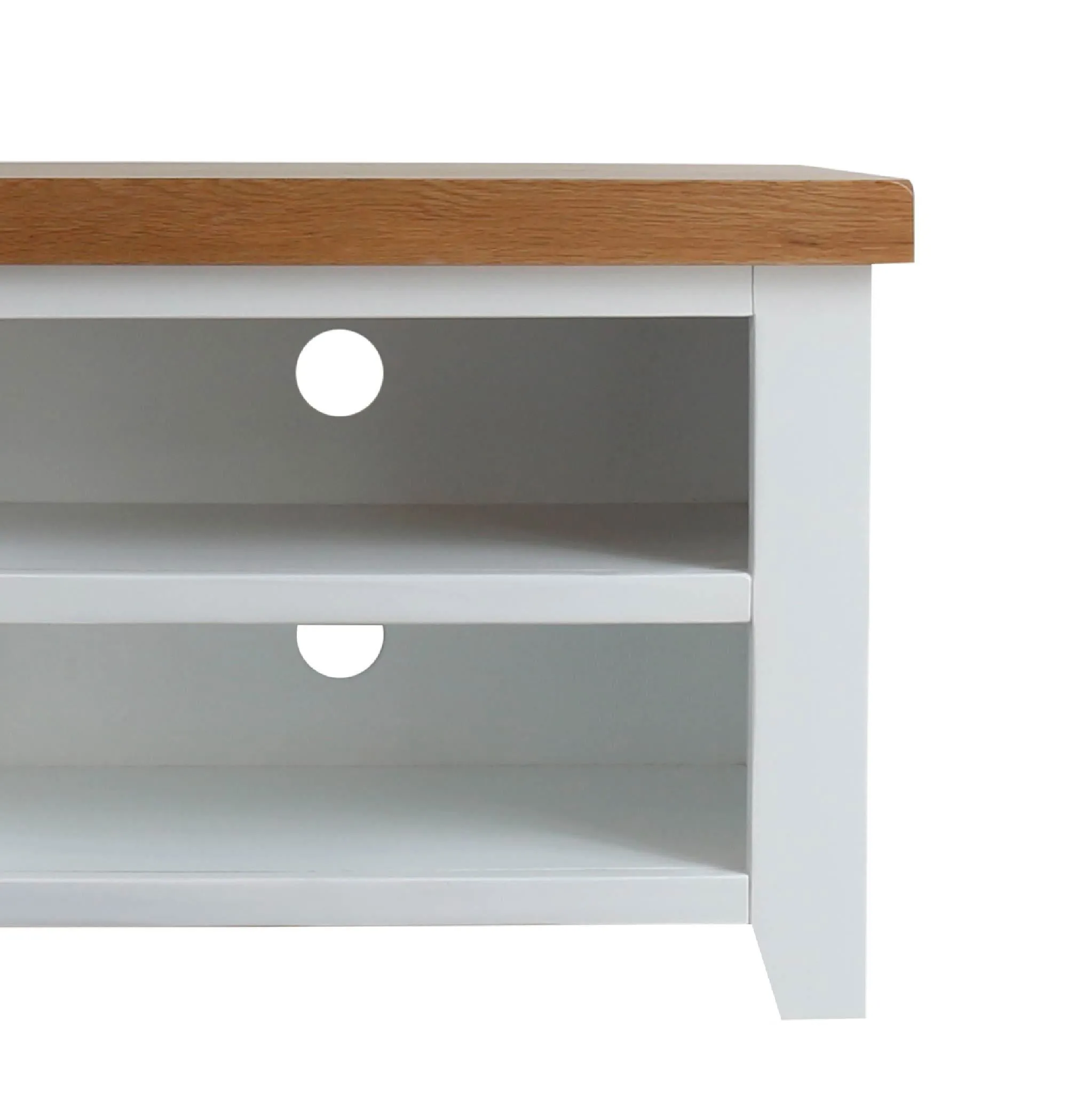 Chatsworth White 90cm Small TV Stand
