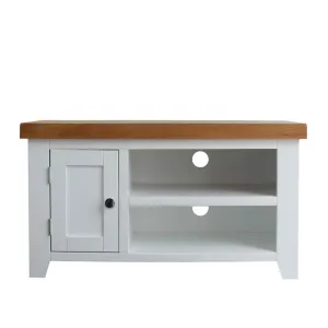 Chatsworth White 90cm Small TV Stand