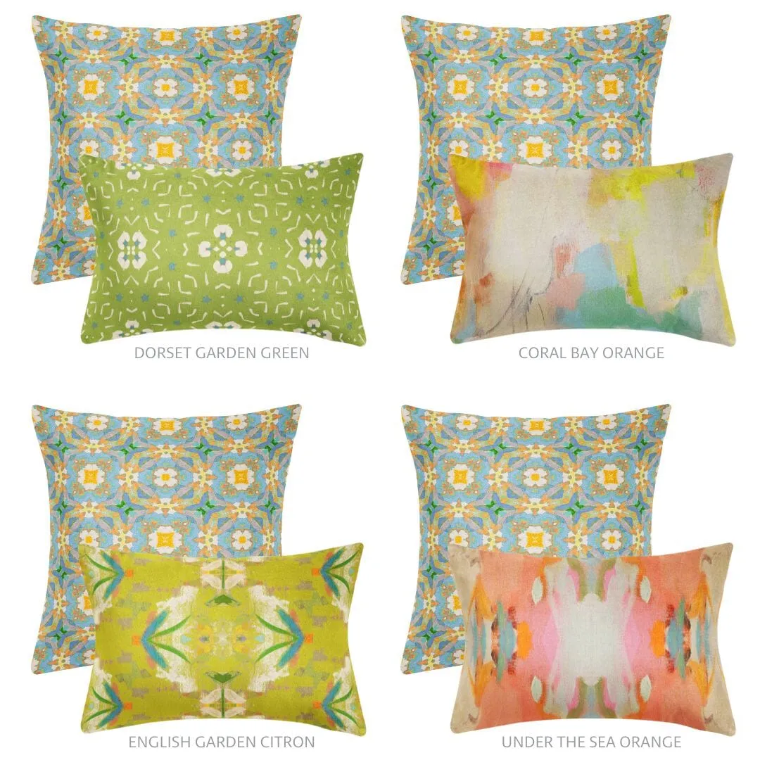 Chelsea Orange 22x22 Pillow
